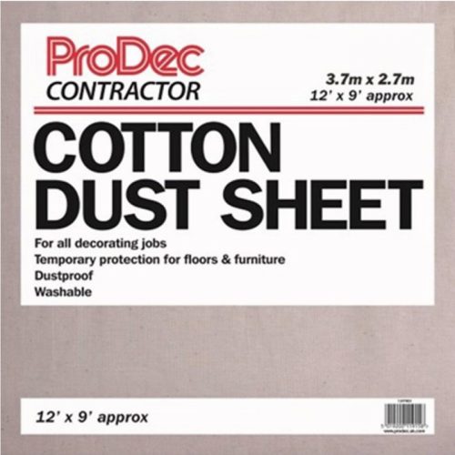 Prodec 129TRDS 12×9 approx Cotton Twill Dust Sheet