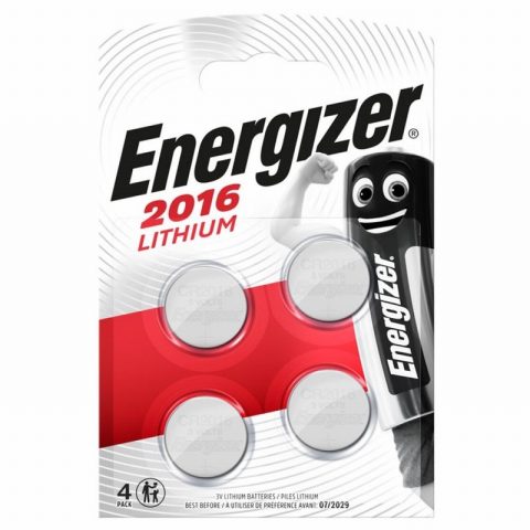 Energizer ENERCR2016 FSB4 Coin Battery – Pack of 4