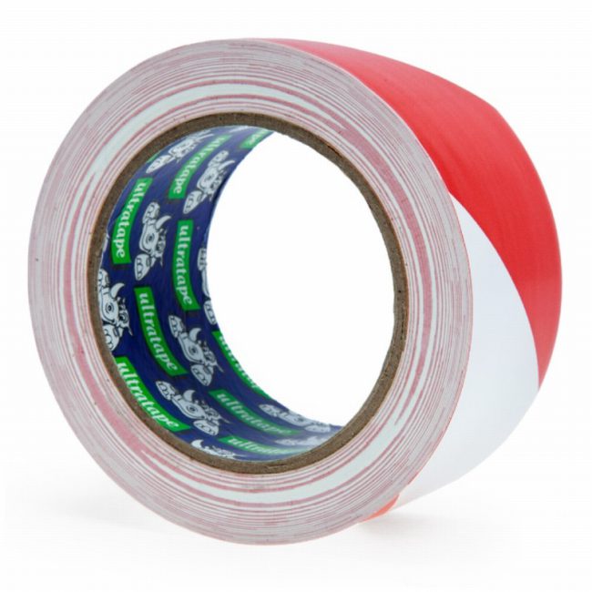 Rhino HW00375033RWUL 50mm x 33m Hazard Red & White - Image 2