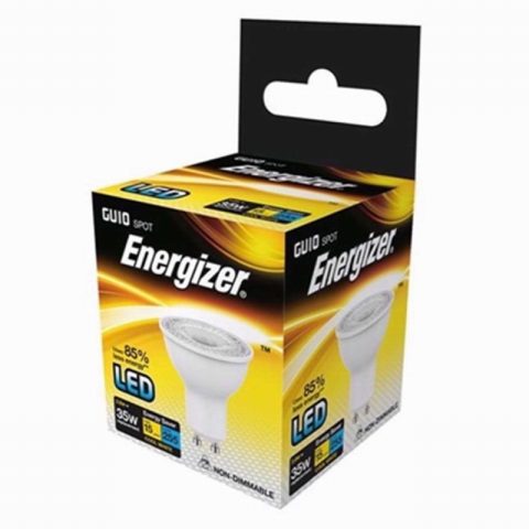 Energizer S8822  LED GU10  35W 230 Lumens Bulb Each