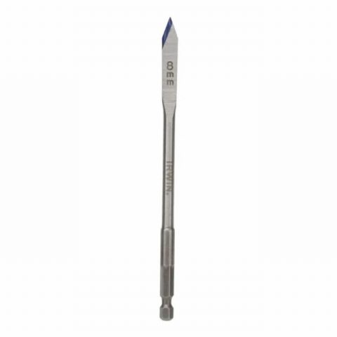 Irwin 10502804 8mm x 152mm Blue Groove 4X Flat Bit