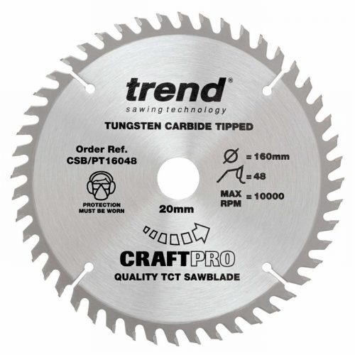 Trend CSB/PT16048 160mm x 48 x 20mm CraftPro Saw Blade Festool