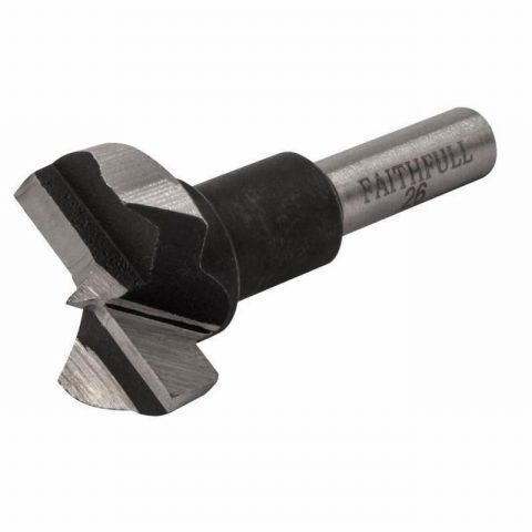 Faithfull FAIHBB26HCS 26mm x 60mm HCS Hinge Boring Bit
