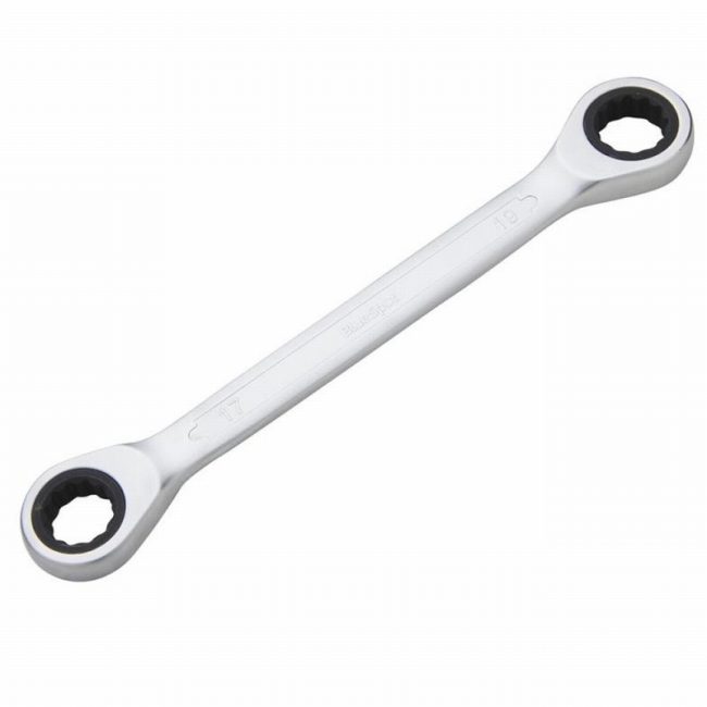 BlueSpot Tools B/S5136 17-19mm Double End Ratchet Spanner