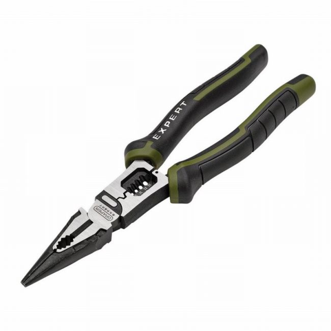 Draper Expert 28527 200mm Long Nose Pliers with Wire Stripper - Image 2