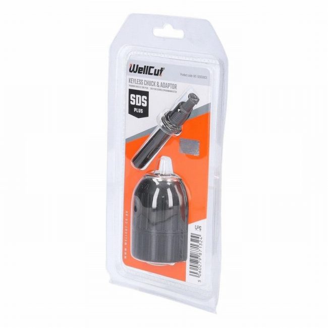 WellCut WC-SDSCHUCK Keyless, Quick Change Drill Chuck Adapter