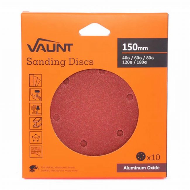 Vaunt V1357036 150mm 10 Piece Sanding Discs Selection - Image 2