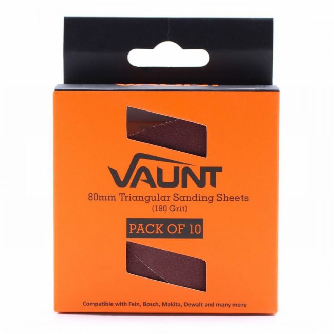 Vaunt V1349074 180 Grit Triangular Sanding Pad  – Pack of 10 - Image 2