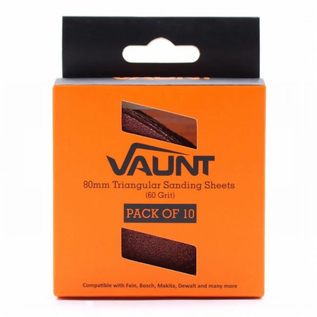 Vaunt V1349071 60 Grit Triangular Sanding Pad  - Pack of 10 - Image 3