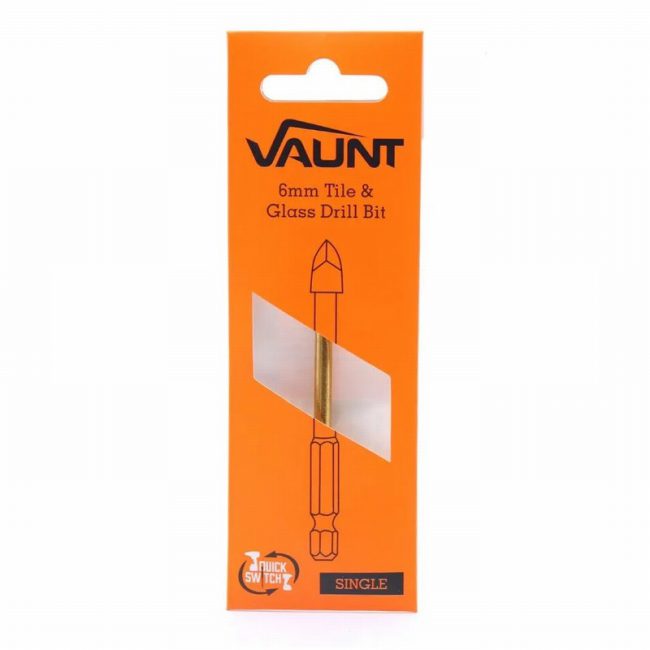 Vaunt V1332003 6mm x 75mm Tile & Glass Cross tip bit - Image 3
