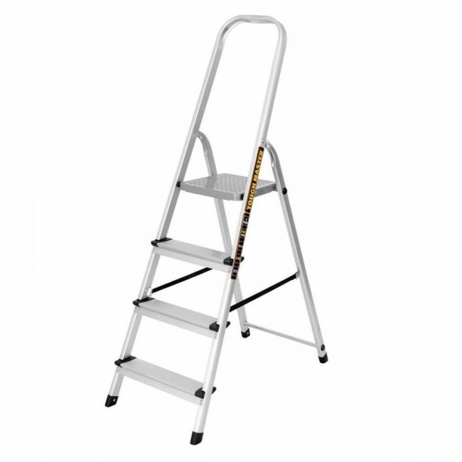 TOUGH MASTER ML-404X 4 Step Ladder Folding Aluminium