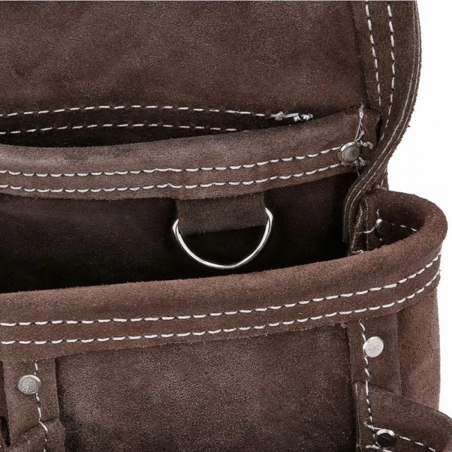 TOUGH MASTER TM-318SP Suede Leather Tool Pouch 6 Pockets - Image 8