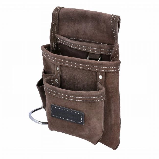 TOUGH MASTER TM-318SP Suede Leather Tool Pouch 6 Pockets - Image 4