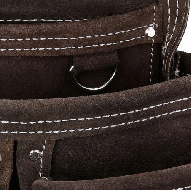 TOUGH MASTER TM-418SP Suede Leather Tool Pouch 4 Pockets - Image 5