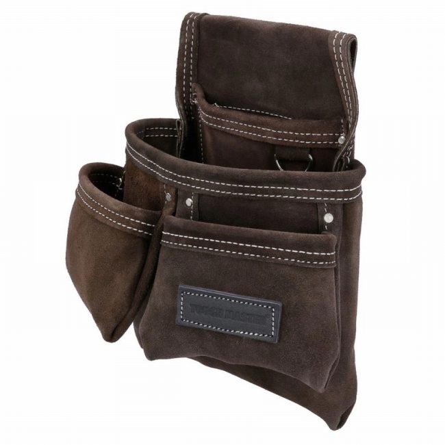 TOUGH MASTER TM-418SP Suede Leather Tool Pouch 4 Pockets - Image 6