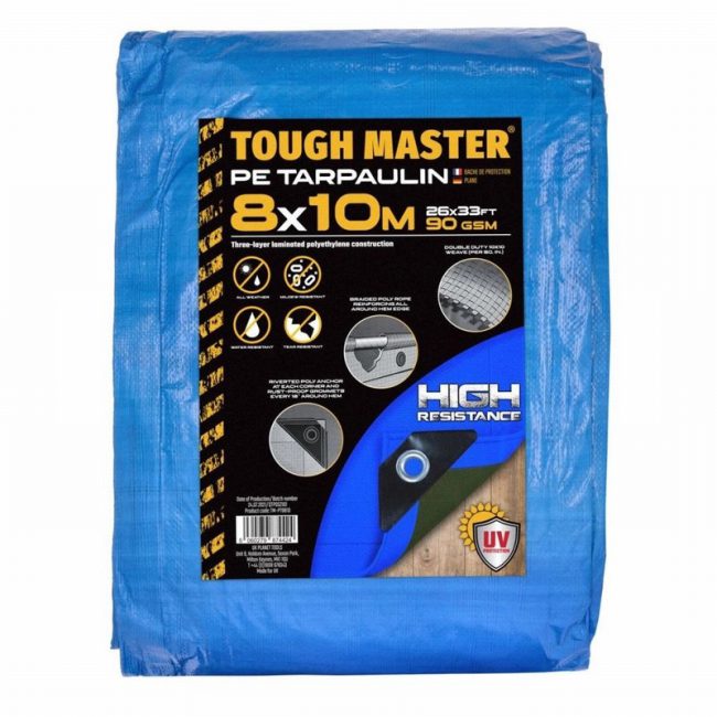 TOUGH MASTER TM-PT9810  8m x 10m Water Resistant Tarpaulin Sheet