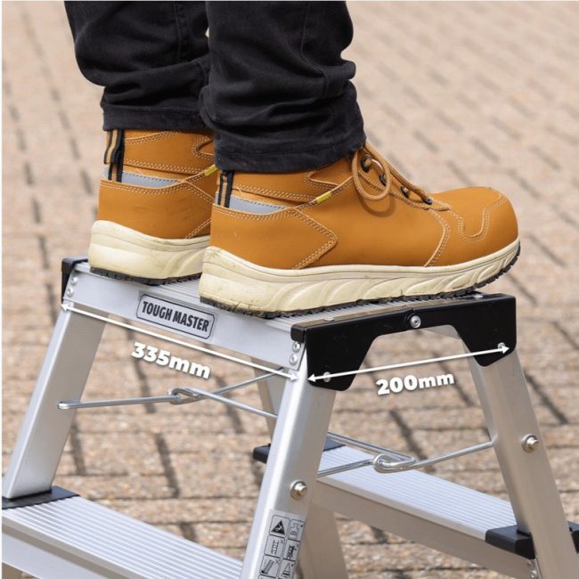 TOUGH MASTER TM-FSS2 2 Step Folding Step Ladder Double-Sided - Image 6