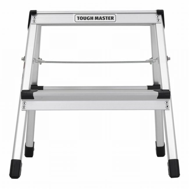 TOUGH MASTER TM-FSS2 2 Step Folding Step Ladder Double-Sided