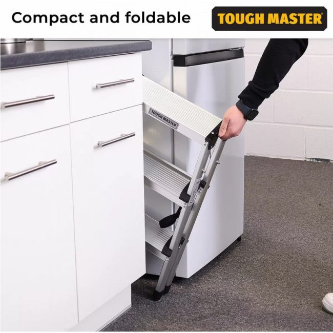 TOUGH MASTER TM-FSS3  3 Step Folding Step Ladder Double-Sided - Image 8