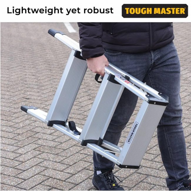 TOUGH MASTER TM-FSS3  3 Step Folding Step Ladder Double-Sided - Image 6
