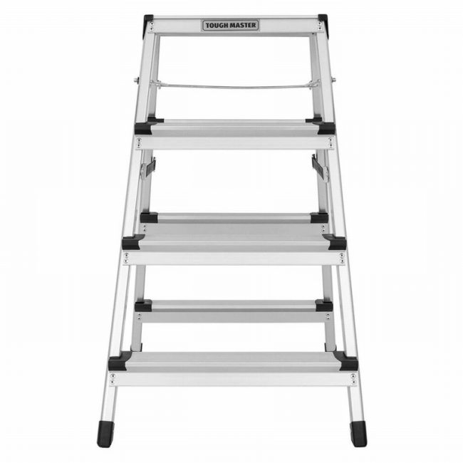 TOUGH MASTER TM-FSS4  4 Step Folding Step Ladder Double-Sided - Image 2