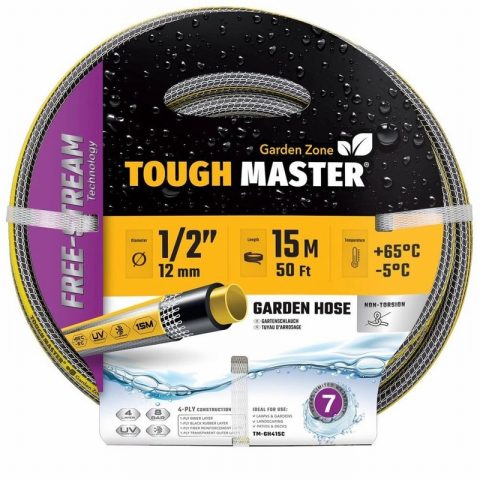 TOUGH MASTER TM-GH415C 15m Garden Hose Pipe Reinforced
