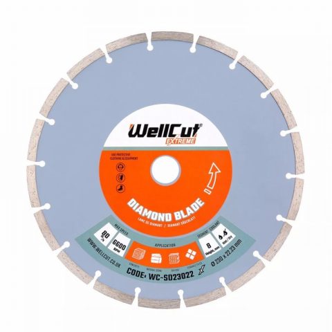 WellCut EXTREME WC-SD2302 230×22.23mm Diamond Blade Cutting Disc