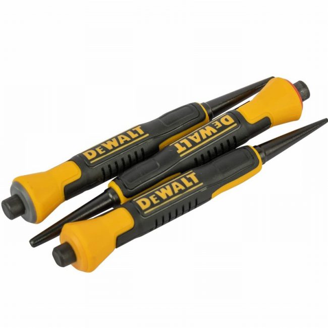 DeWalt DHT058018 Bi-Material Nail Punch Set - 3 Piece - Image 4