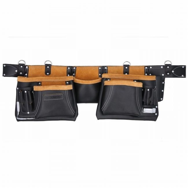 TOUGH MASTER TM-064LP Leather Tool Belt Apron Multi Pocket - Image 6