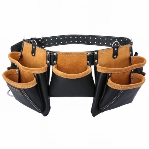 TOUGH MASTER TM-064LP Leather Tool Belt Apron Multi Pocket