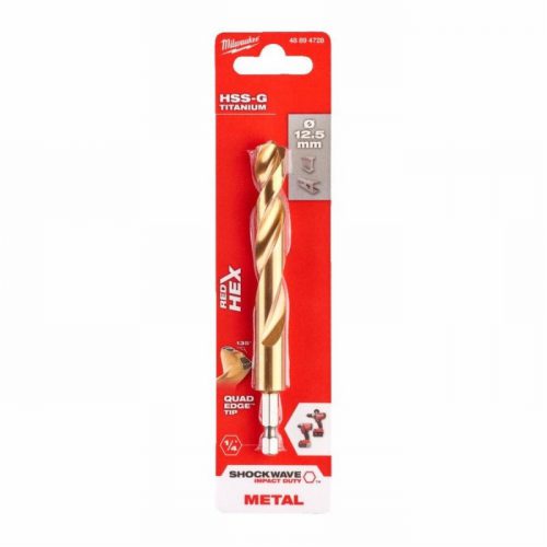 Milwaukee 48894728 12,5mm Shockwave HSS TiN Metal Drill Bit