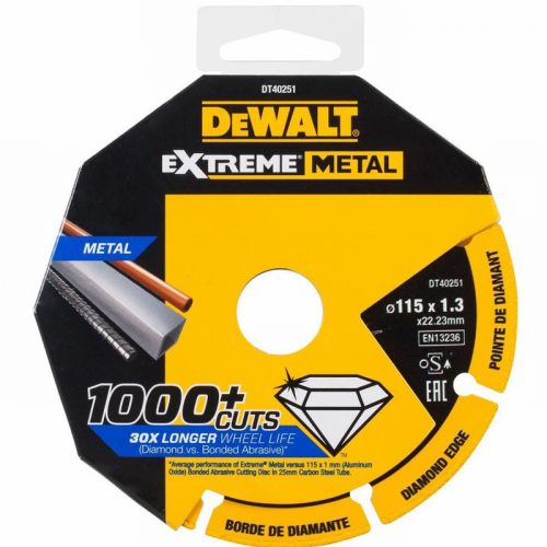 DeWalt DT40251-QZ 115 x 22.23 x 1.3mm EXTREME METAL Diamond Disc