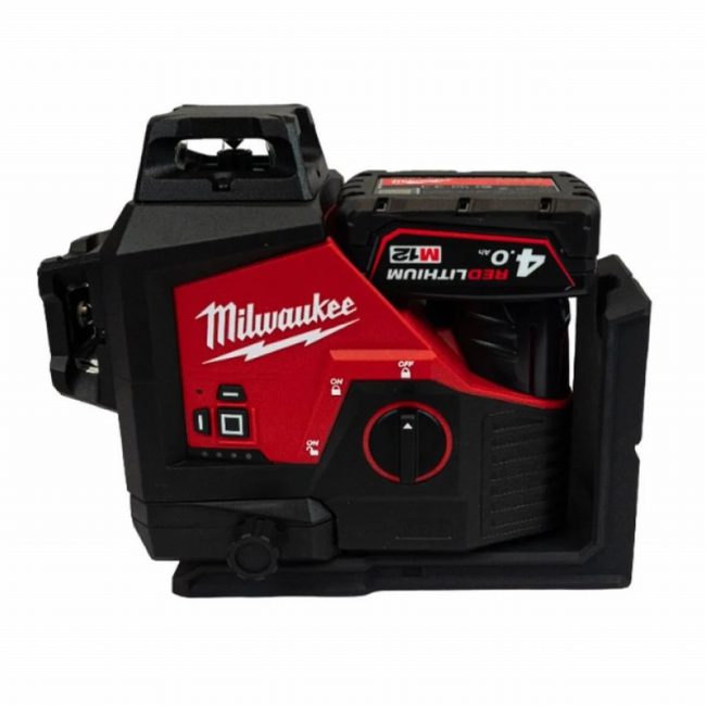 Milwaukee M12 3PL-401C 12v Green 360° 3 Plane Laser Kit - Image 6
