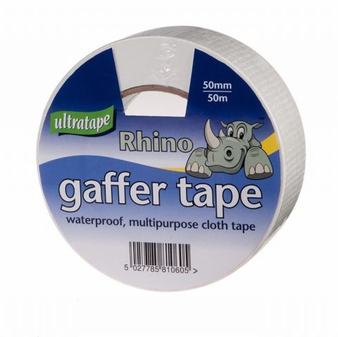 Ultratape RH004350WHT 50m X 50mm Rhino Gaffa Tape White