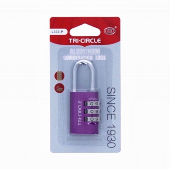 Tricircle L333-P  28.5mm Aluminium Combination Padlock
