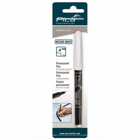 Pica 532/52  1-2mm Permanent Pen Instant White