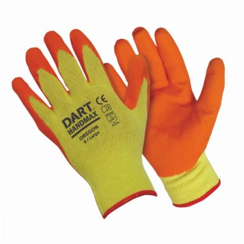 KAMTEC ATL9 Size- 9(L) HANDMAX Orange Hard-Wering Builders Glove