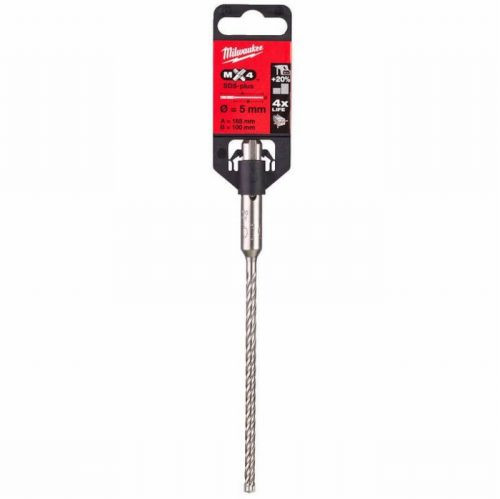 Milwaukee 4932352008 5mm x 165mm MX4 4 Cut SDS+ Drill Bit