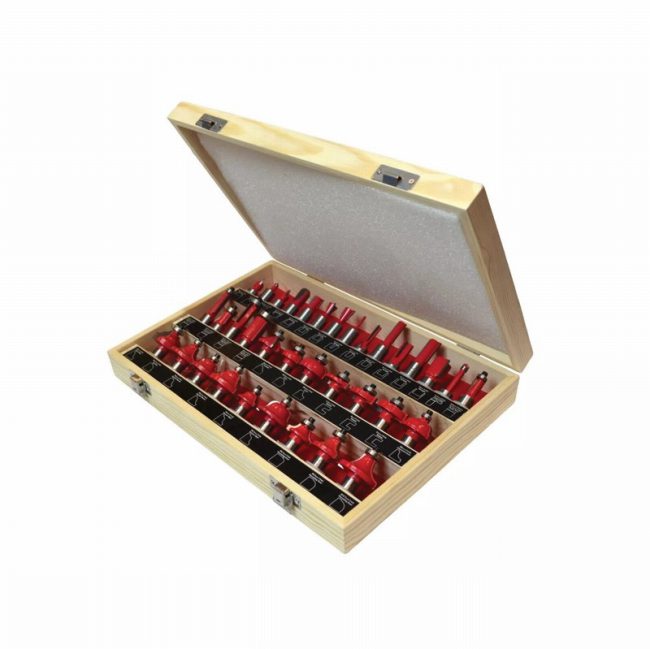 Faithfull FAIRBS35 1/2in TCT Router Bit Set - 35 Piece