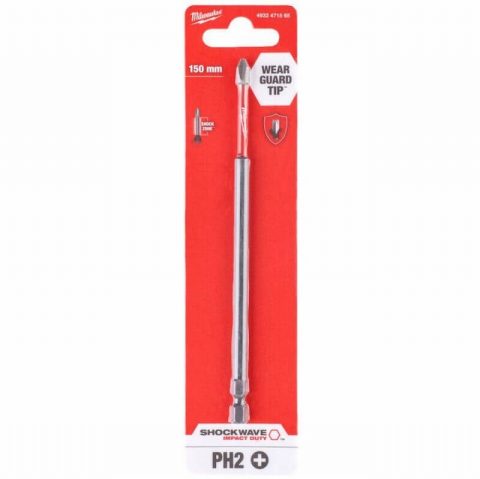 Milwaukee 4932471565 150mm ScrewBIT SHOCKWAVE™ PH2 – 1 piece