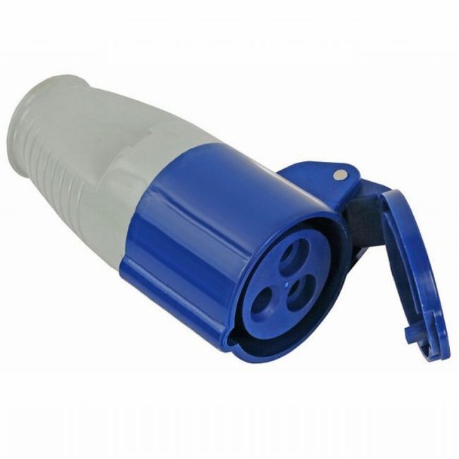 Faithfull  FPPSOC16AMP 16A 240 Volt Blue Socket
