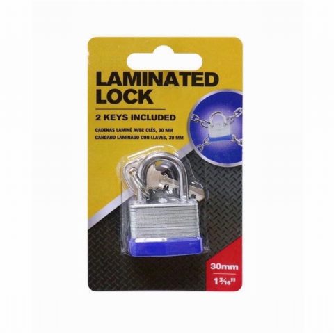 Laminated HG0003 Padlock 30mm 2-keys