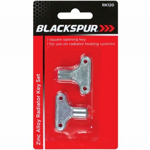 Blackspur RK120 Winged Zinc Alloy Radiator Bleed Keys -Pack of 2