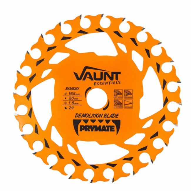 Vaunt E1310051 Essentials 165mm x 24T TCT Demolition Blade