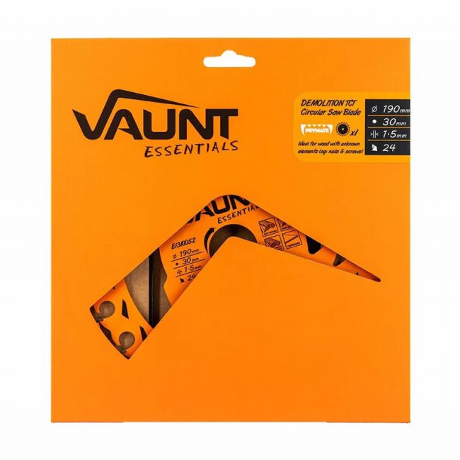 Vaunt E1310052 Essentials 190mm x 24T TCT Demolition Blade - Image 4