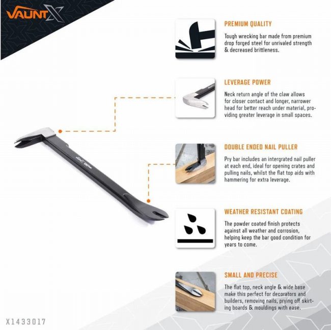 Vaunt X1433017 12'' X Prymate Claw Bar - Image 2
