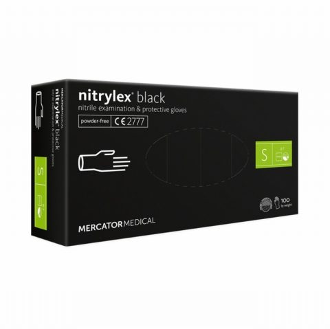 Mercator RD301040Q Nitrylex Black Gloves – Box 100