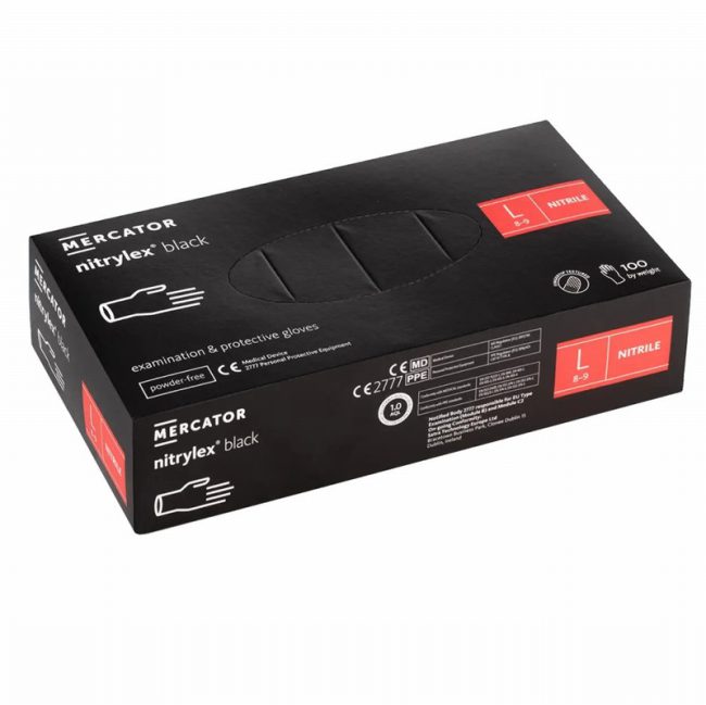 Mercator RD301040Q4 Size L Nitrylex Black Gloves - Image 2