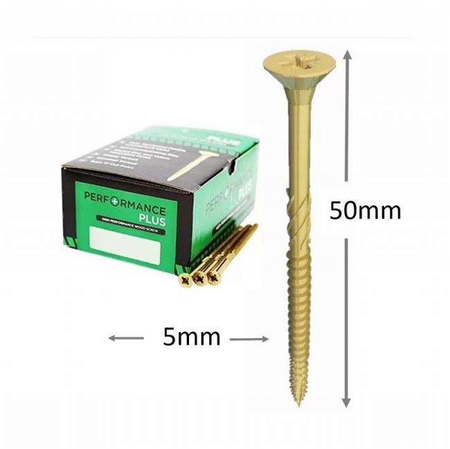 Samac PS550PP 5x50mm Wood Screws - Box 200