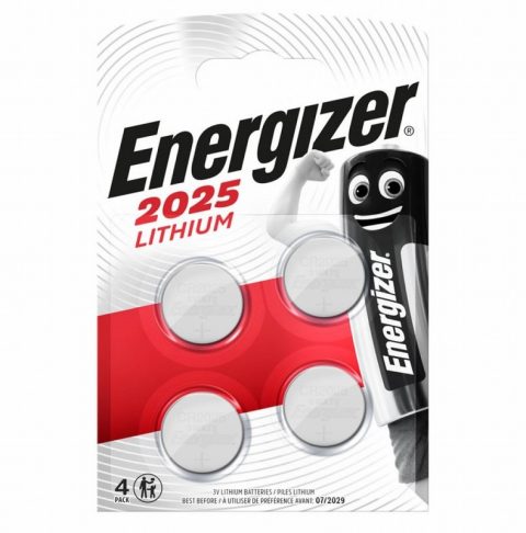 Energiser ENERCR2025 FSB4 Coin Battery – Pack of 4